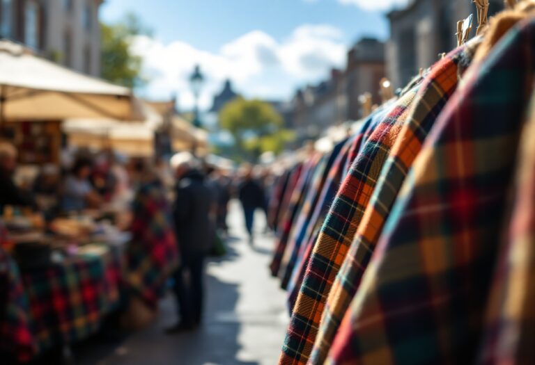 Immagine di moda con tartan per primavera estate 2025